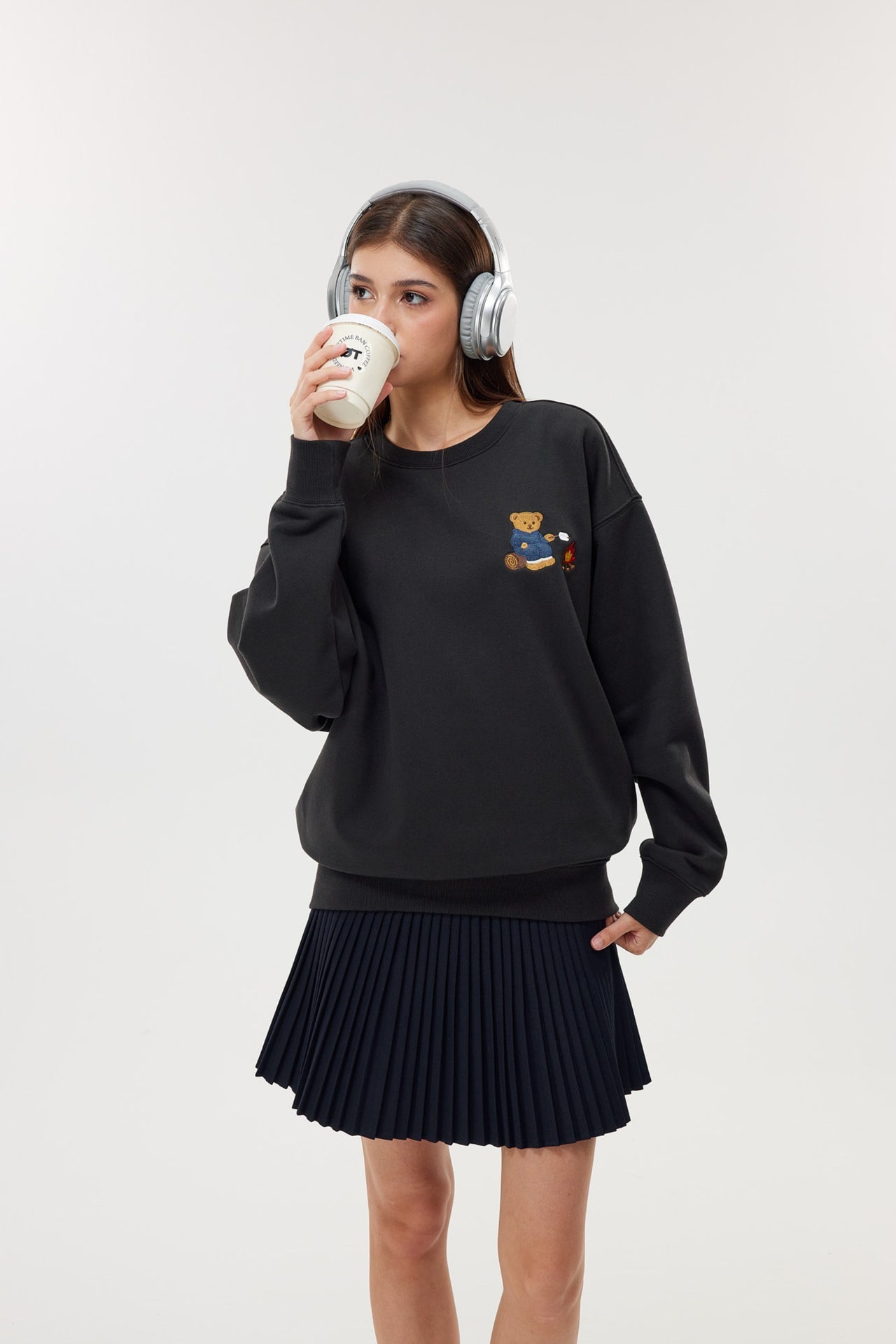 Amoo Campfire Bear Sweatshirt