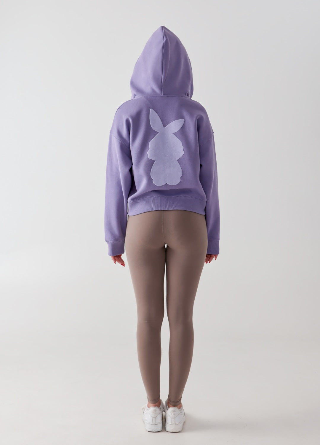 Bunny Crop Zip-up Hoodie