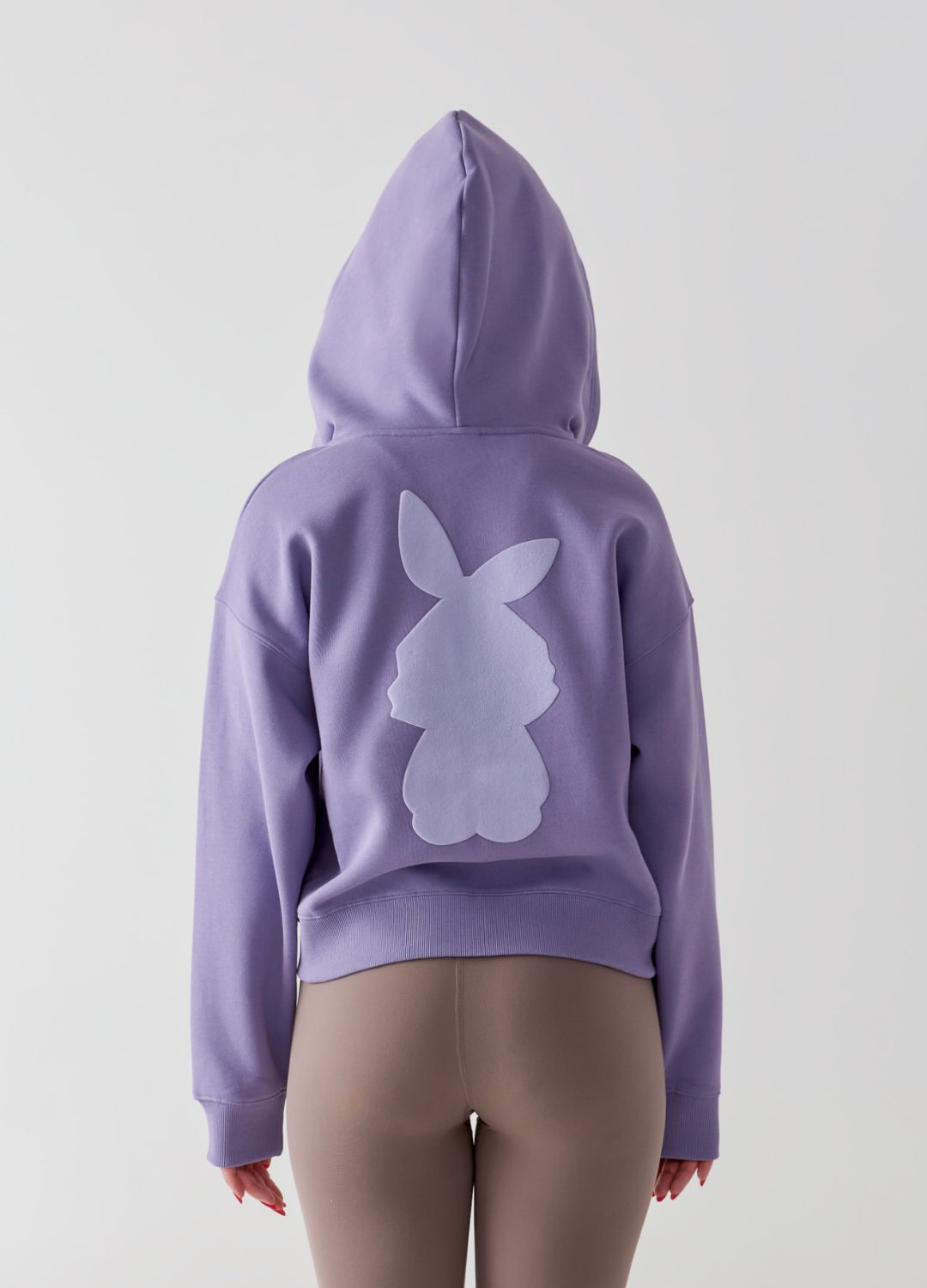 Bunny Crop Zip-up Hoodie