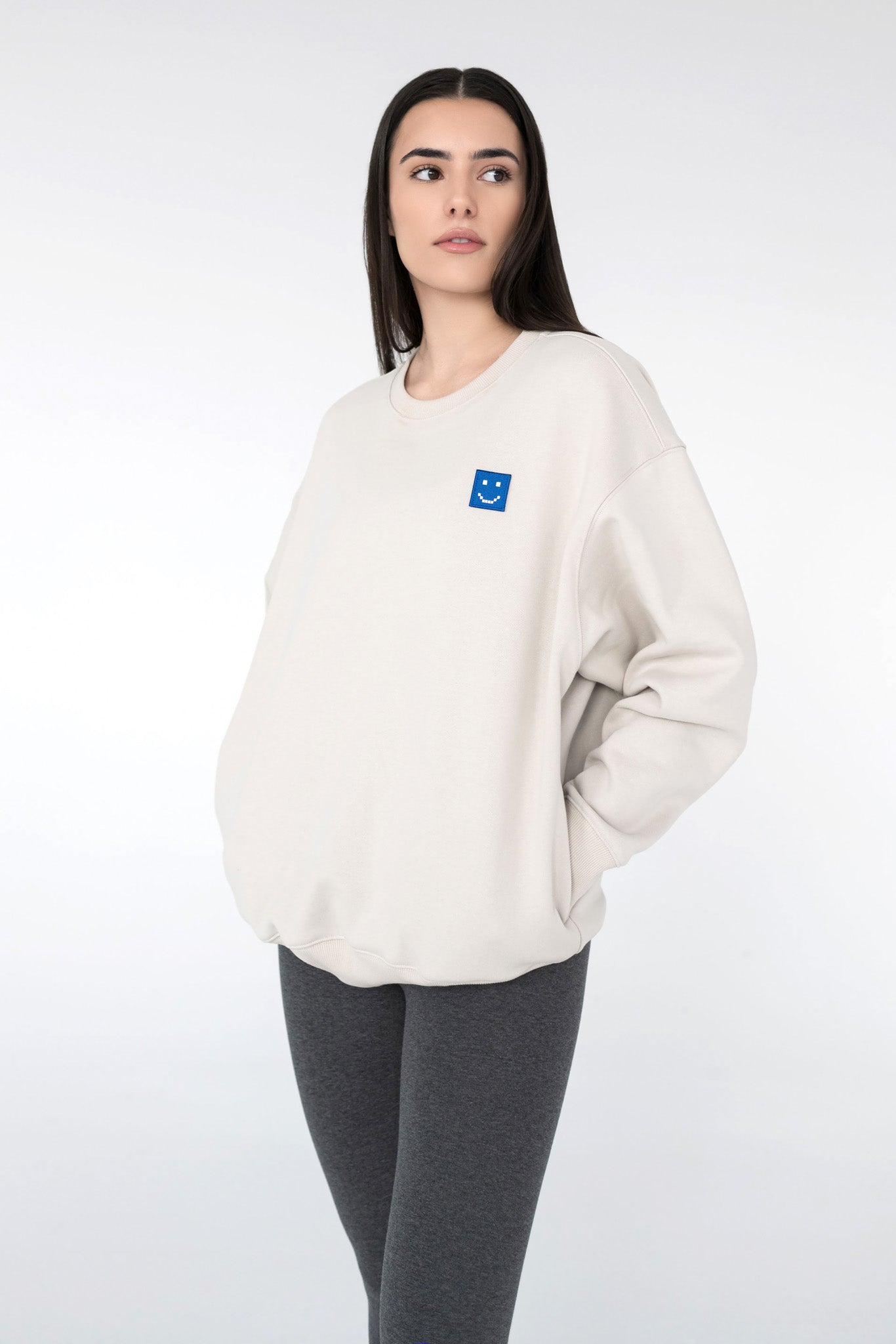 SuperSoft™ Pixel Fog Grey Sweatshirt