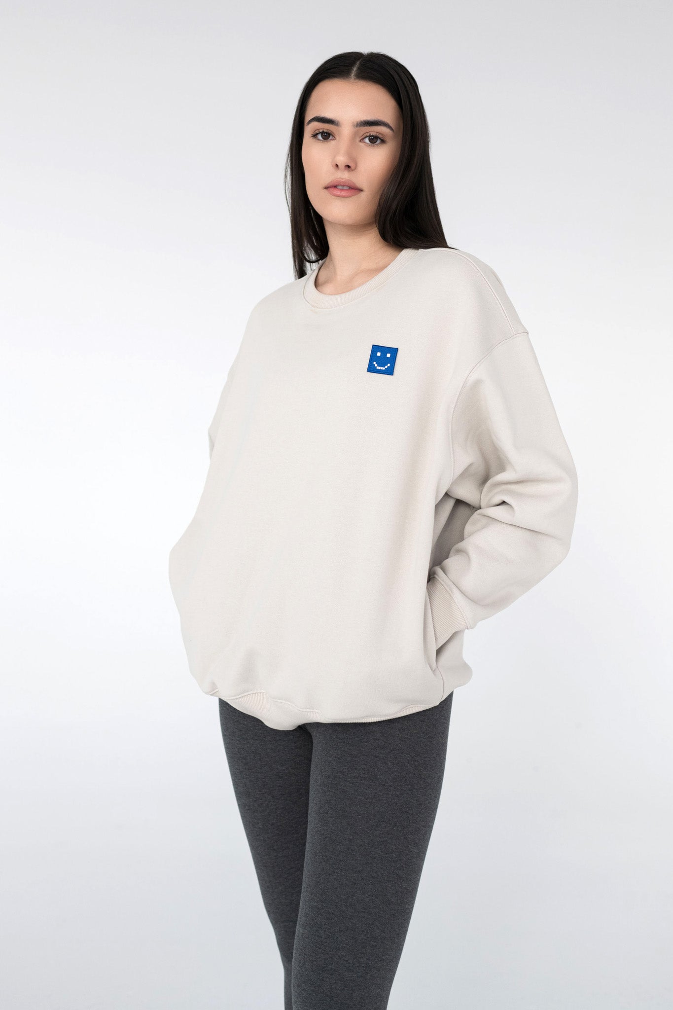 SuperSoft™ Pixel Fog Grey Sweatshirt