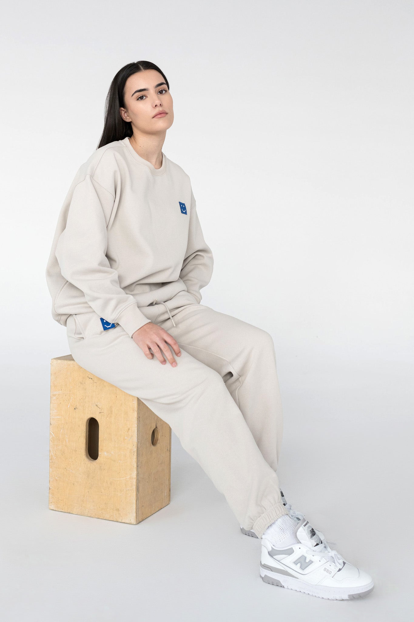 SuperSoft™ Pixel Fog Grey Suit: Sweatshirt & Pants