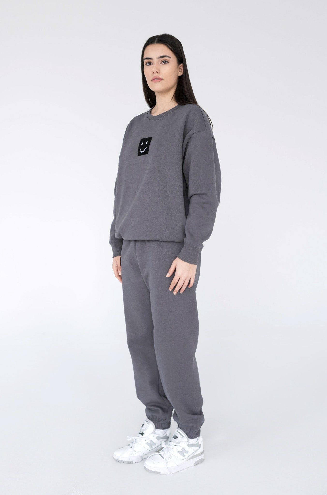 SuperSoft™ Pixel Charcoal Suit: Sweatshirt & Pants