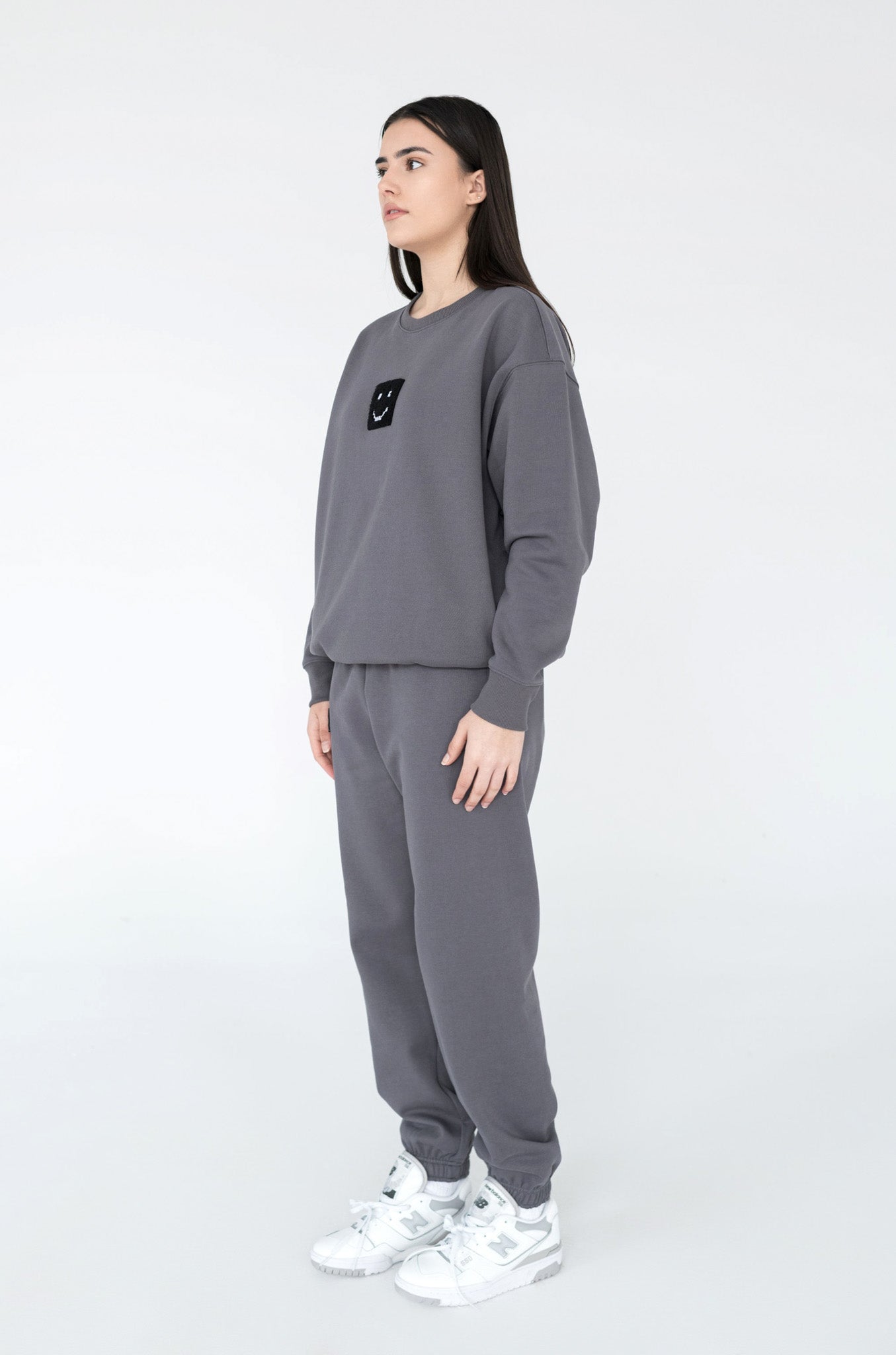 SuperSoft™ Pixel Charcoal Suit: Sweatshirt & Pants