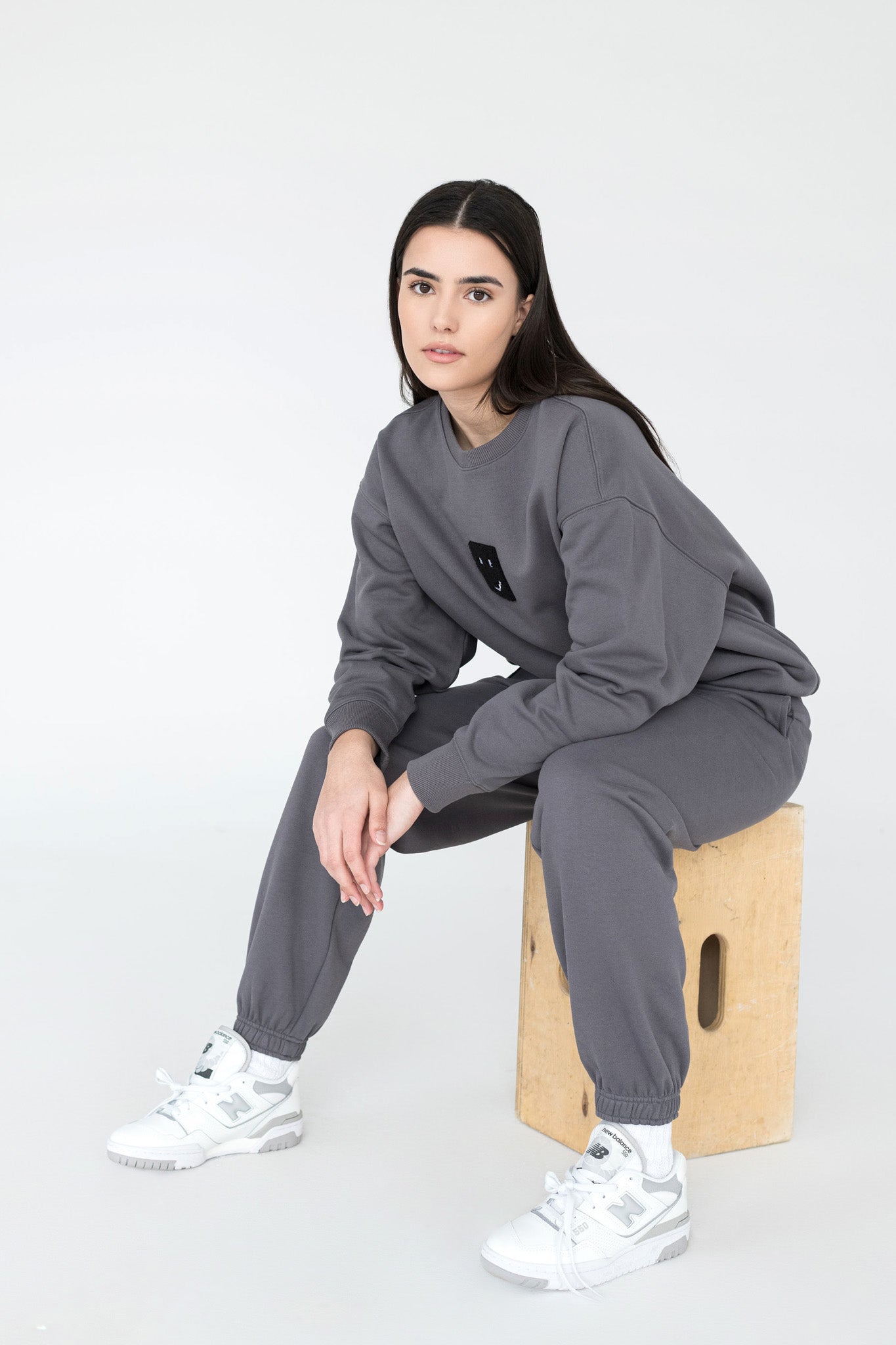 SuperSoft™ Pixel Charcoal Suit: Sweatshirt & Pants