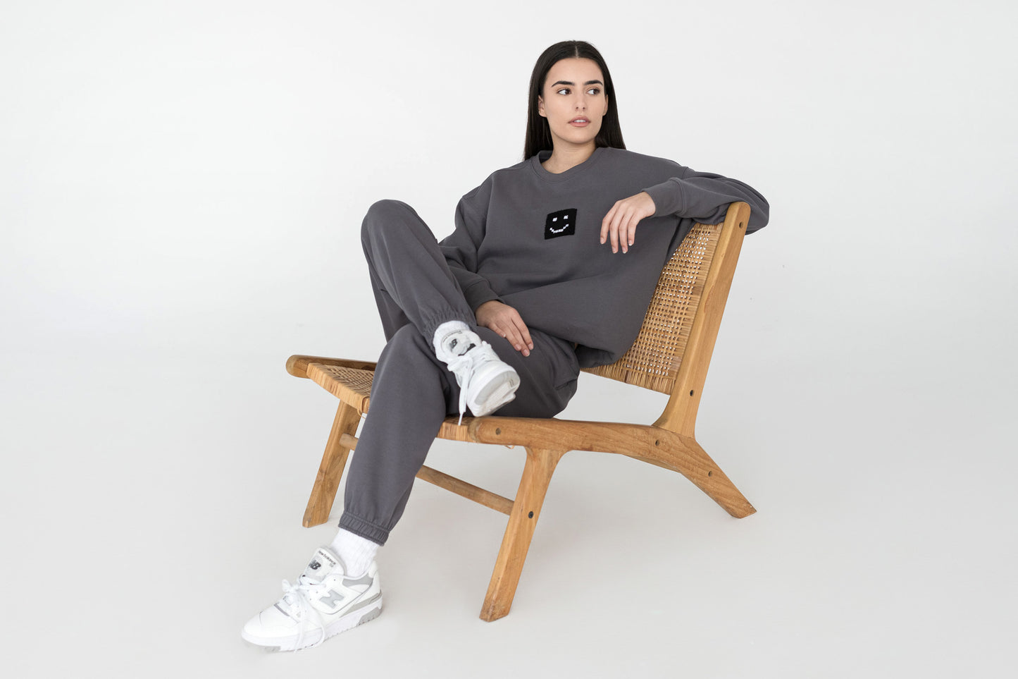 SuperSoft™ Pixel Charcoal Suit: Sweatshirt & Pants