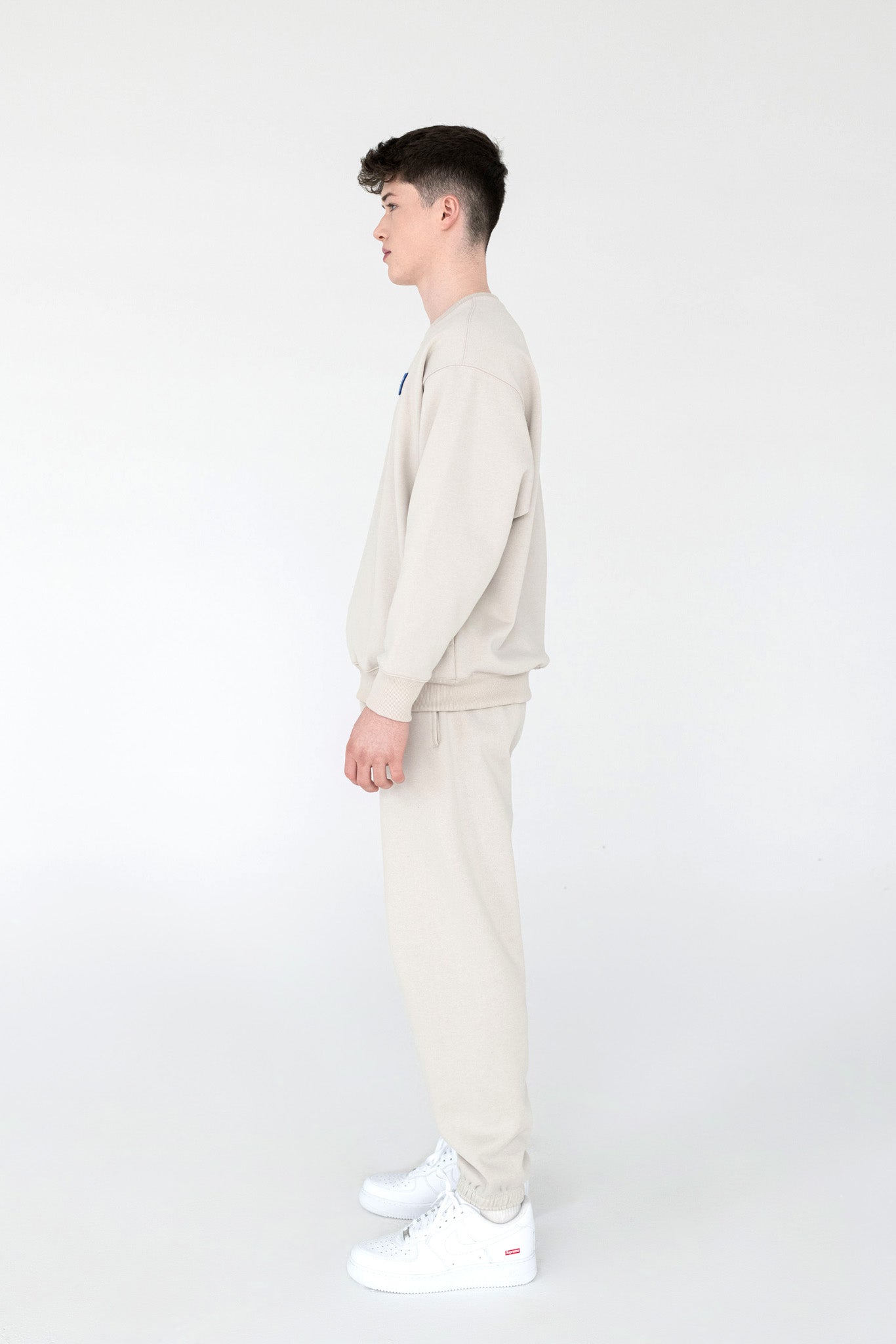 Men SuperSoft™ Pixel Fog Grey Suit: Sweatshirt & Pants