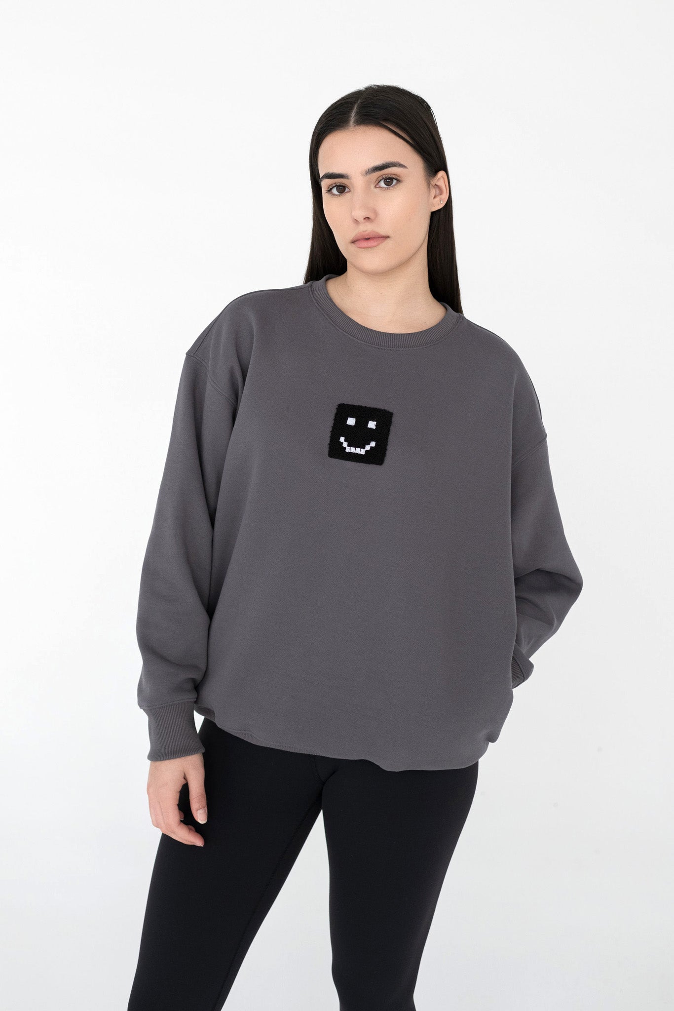 SuperSoft™ Pixel Charcoal Sweatshirt