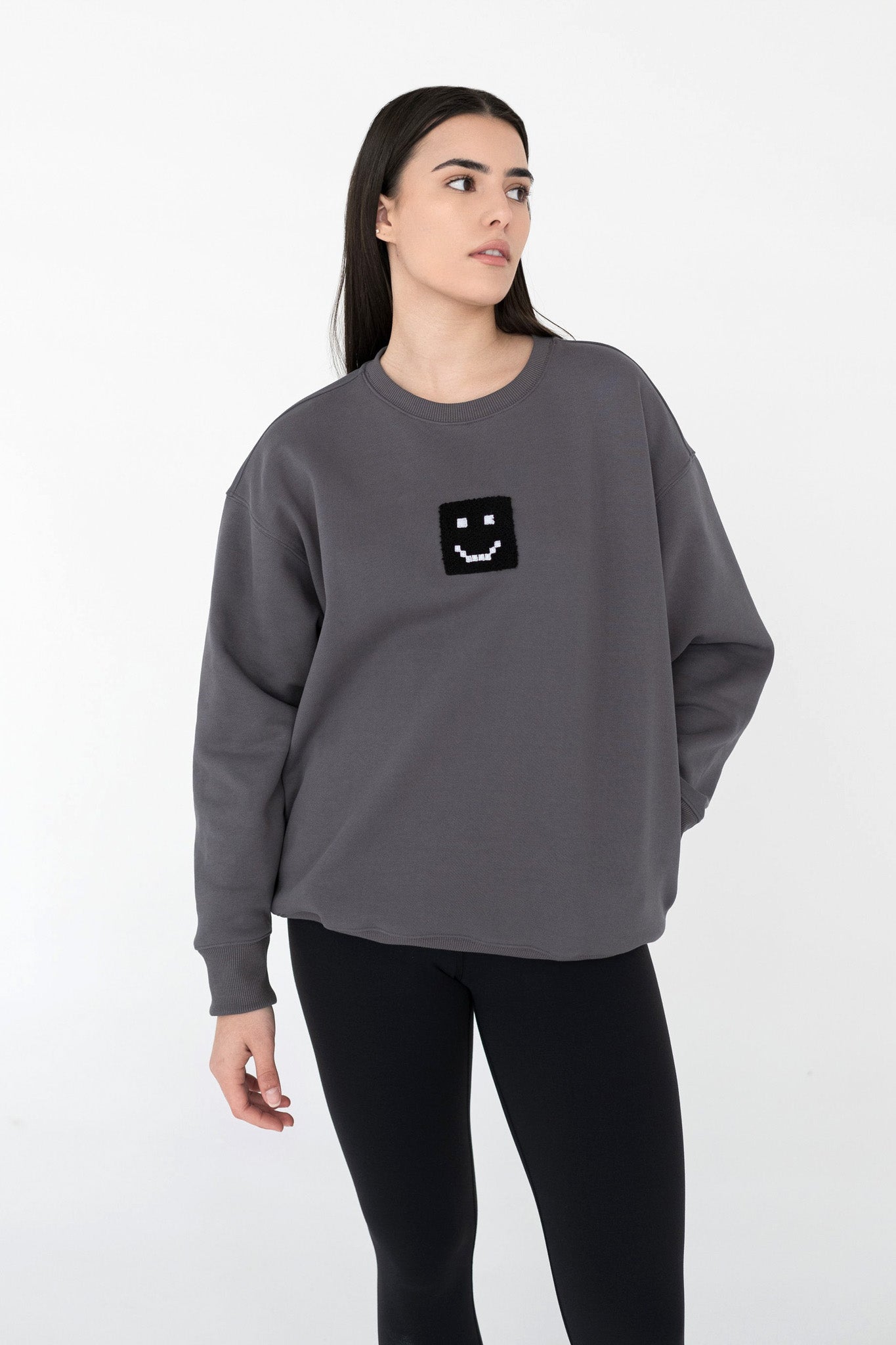 SuperSoft™ Pixel Charcoal Sweatshirt