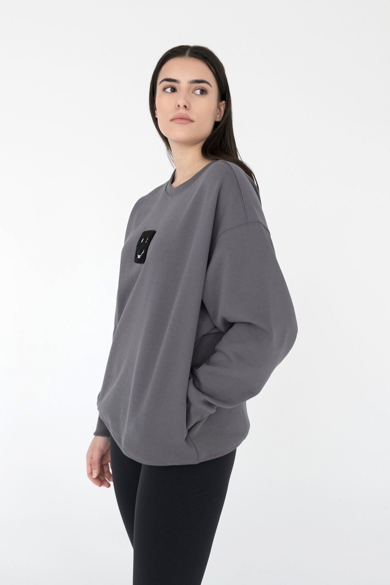 SuperSoft™ Pixel Charcoal Sweatshirt