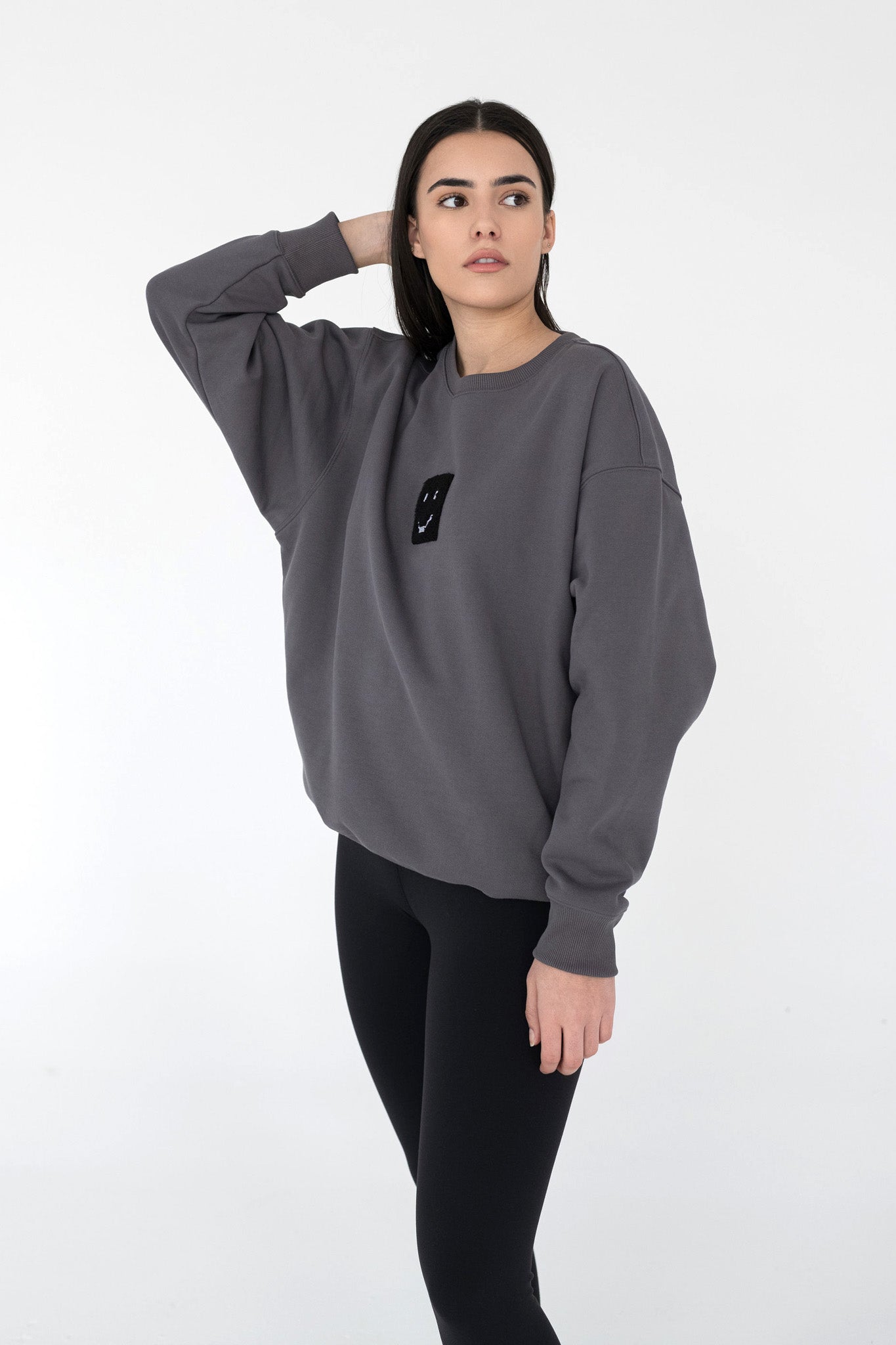 SuperSoft™ Pixel Charcoal Sweatshirt