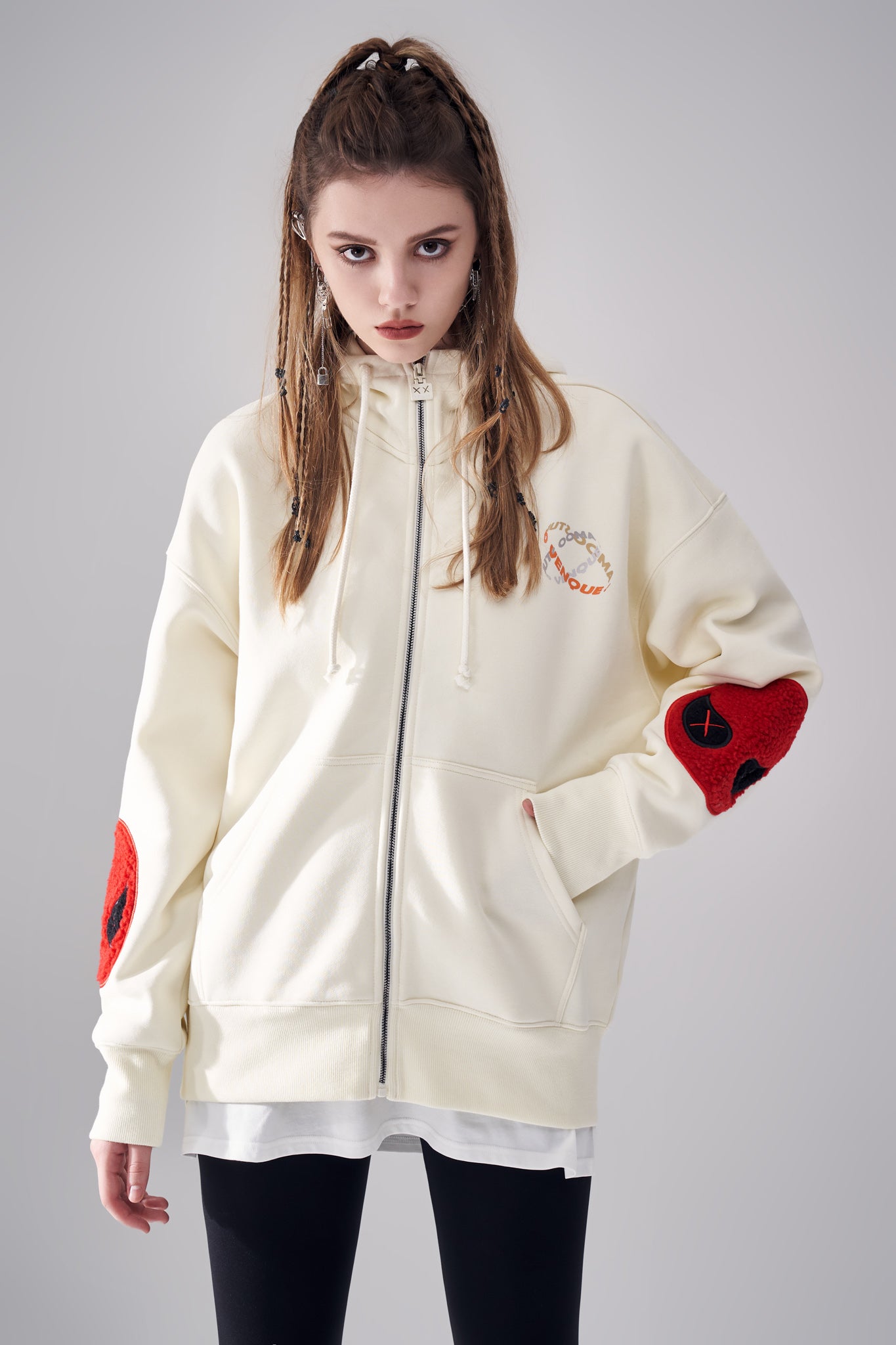 "Globe" Full Zip Hoodie