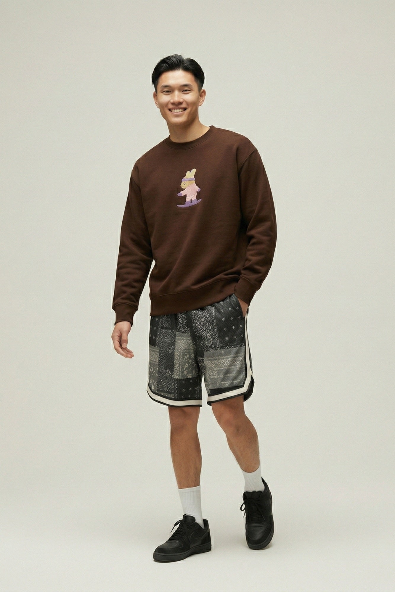 Men's Amoo Snowboard Bunny Crewneck