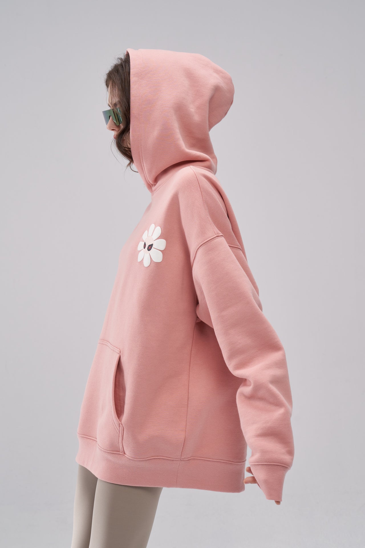 "Aster" Fleur Pink Hoodie
