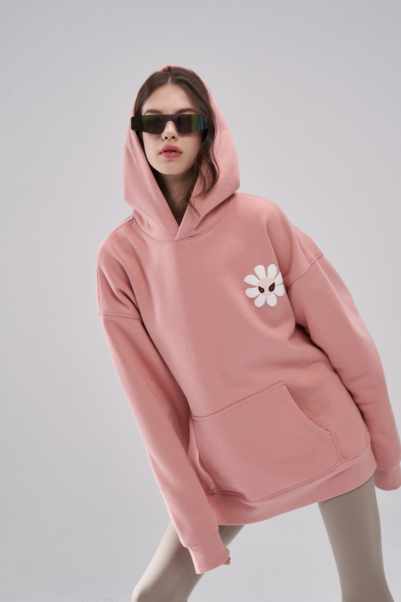"Aster" Fleur Pink Hoodie