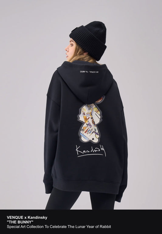 "The Bunny" Hoodie - Special Art Collection Hoodie by VENQUE x Kandinsky
