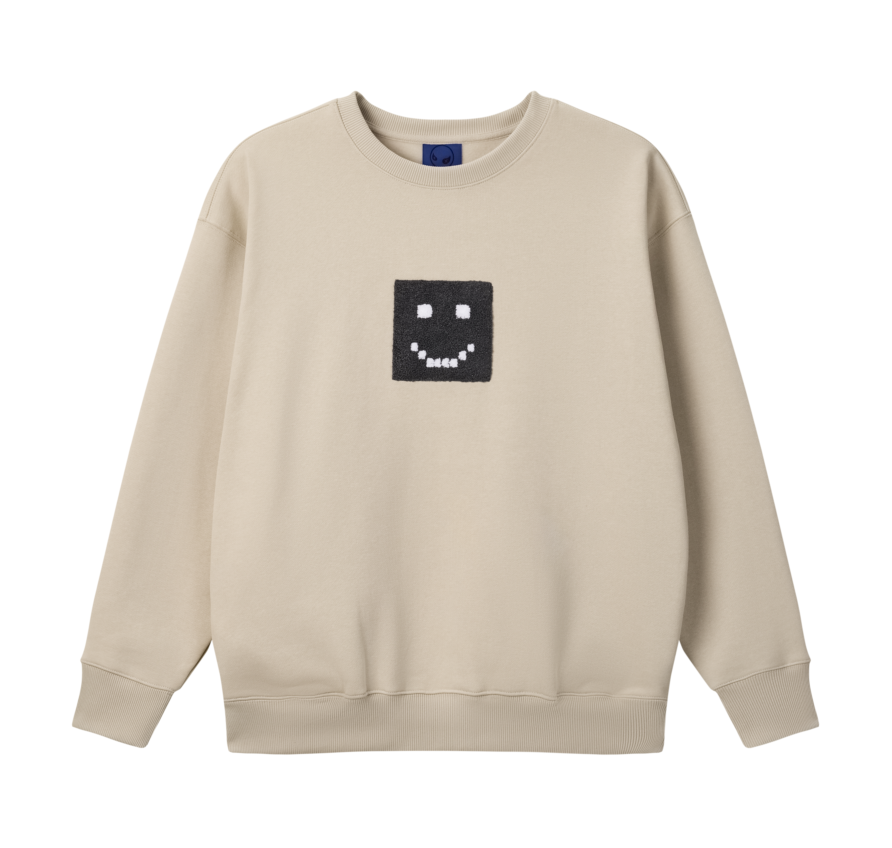 "Pixel" Taupe Sweatshirt