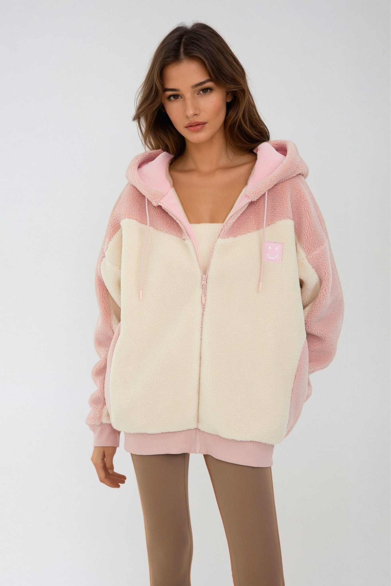 Amoo Cloud Fluff Hoodie Rose