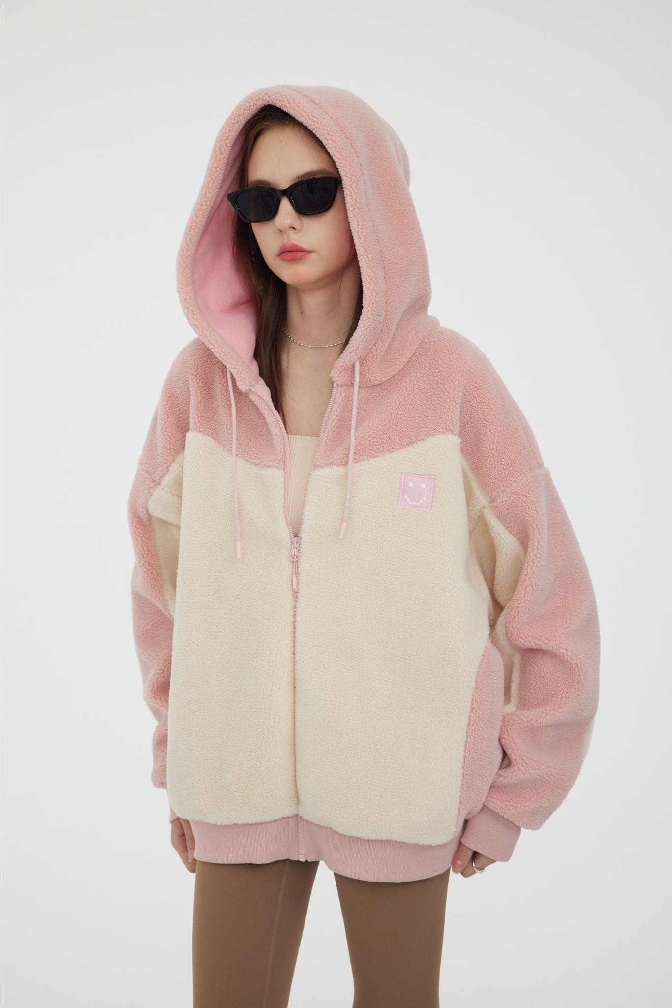 Amoo Cloud Fluff Hoodie Rose