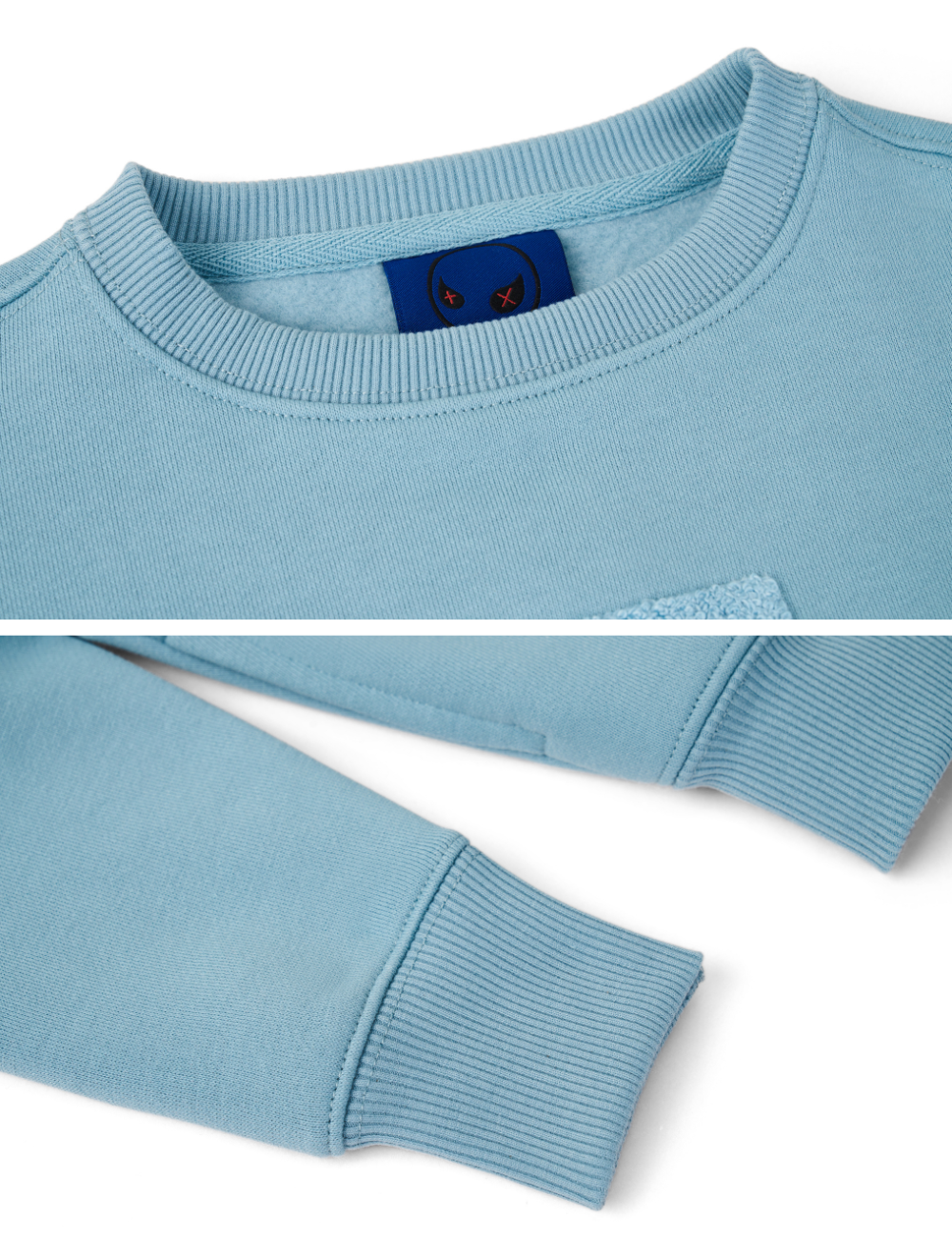 Kids "Pixel" Fog Blue Sweatshirt