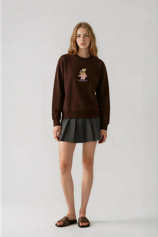 Amoo Snowboard Bunny Crewneck