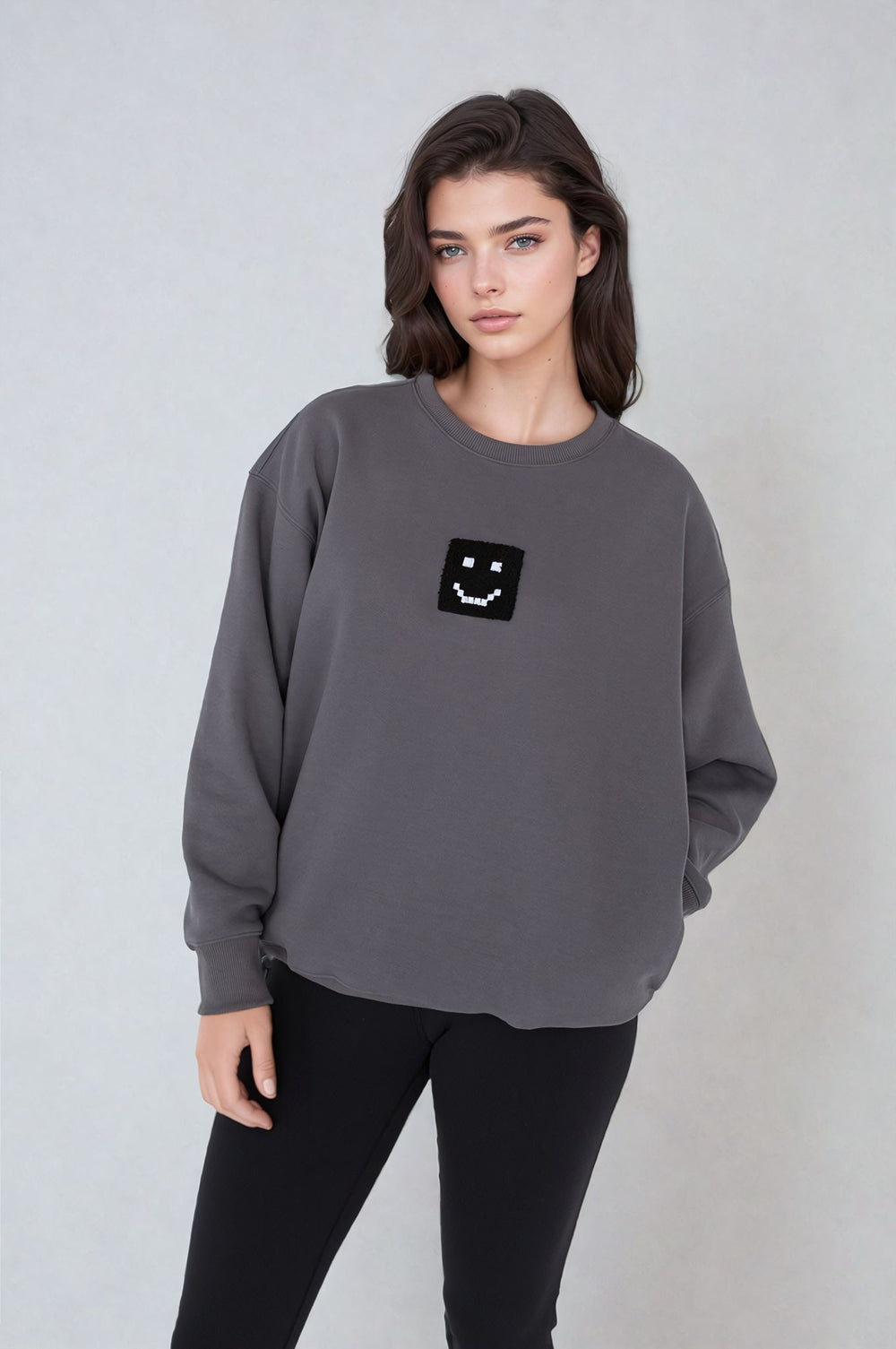 SuperSoft™ Pixel Charcoal Sweatshirt