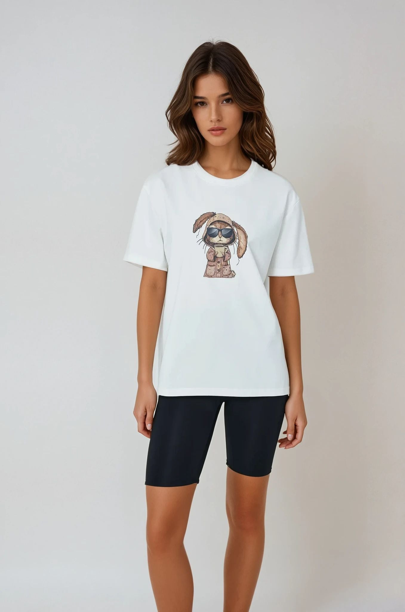 VIP Sale -Morning Brew Bunny Tee White