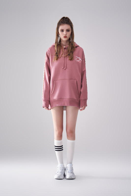 "Tracker" Pink Hoodie