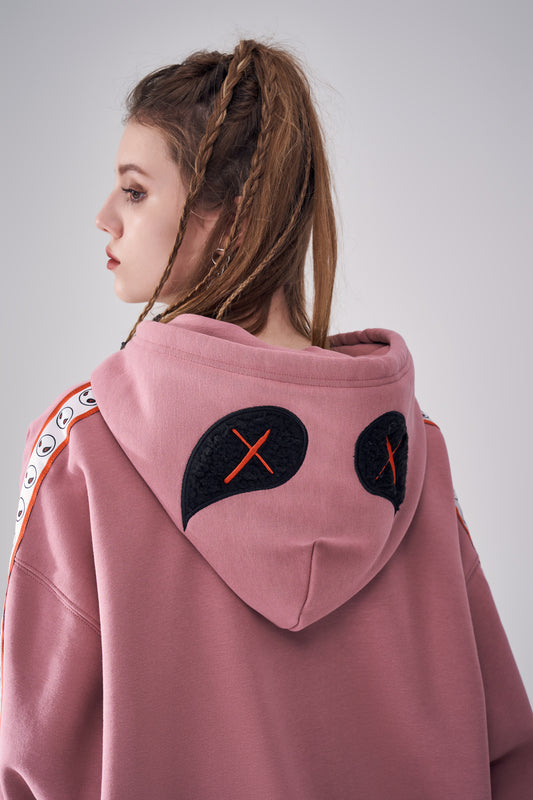 "Tracker" Pink Hoodie