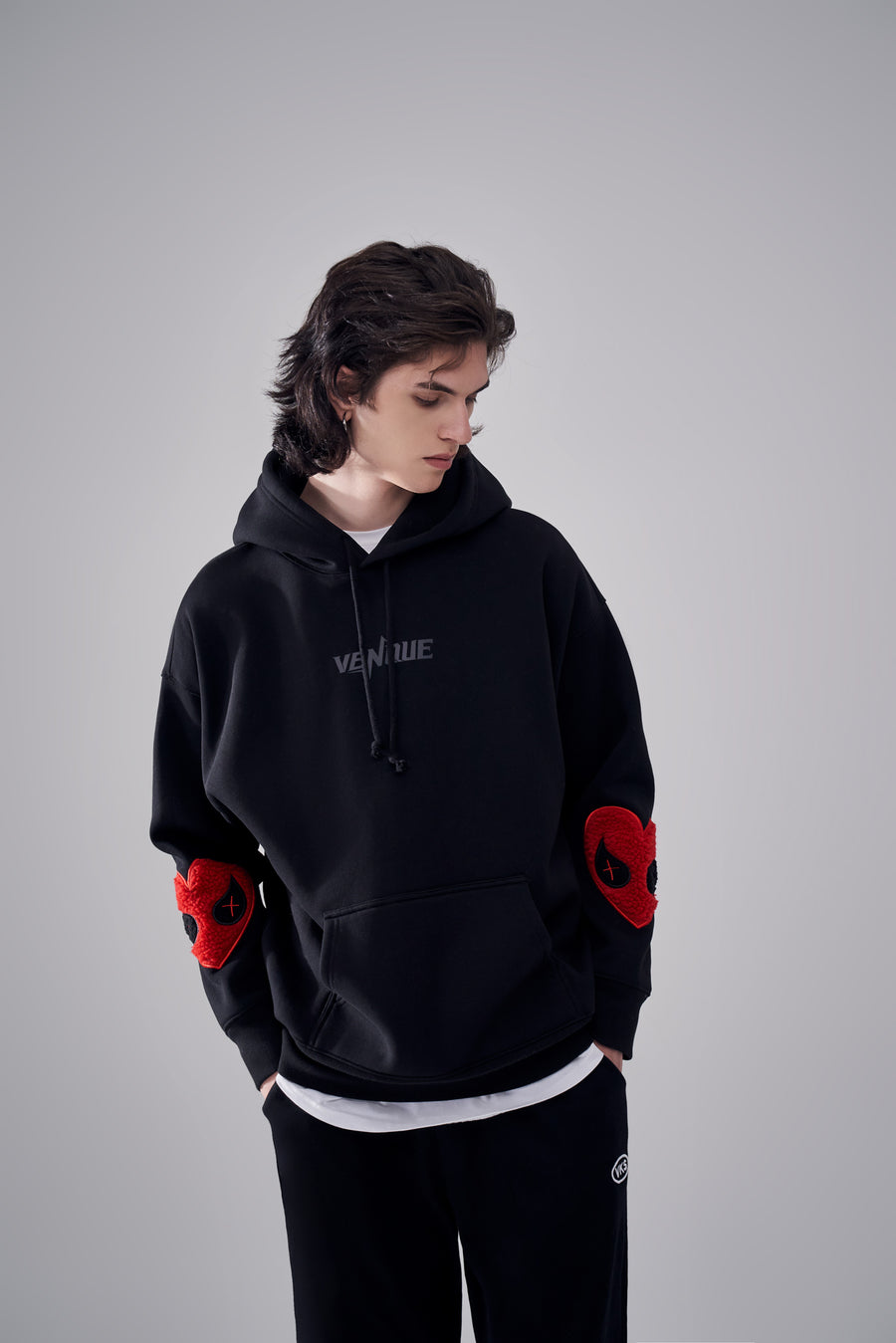 "Amoo Love" Heart Logo Hoodie